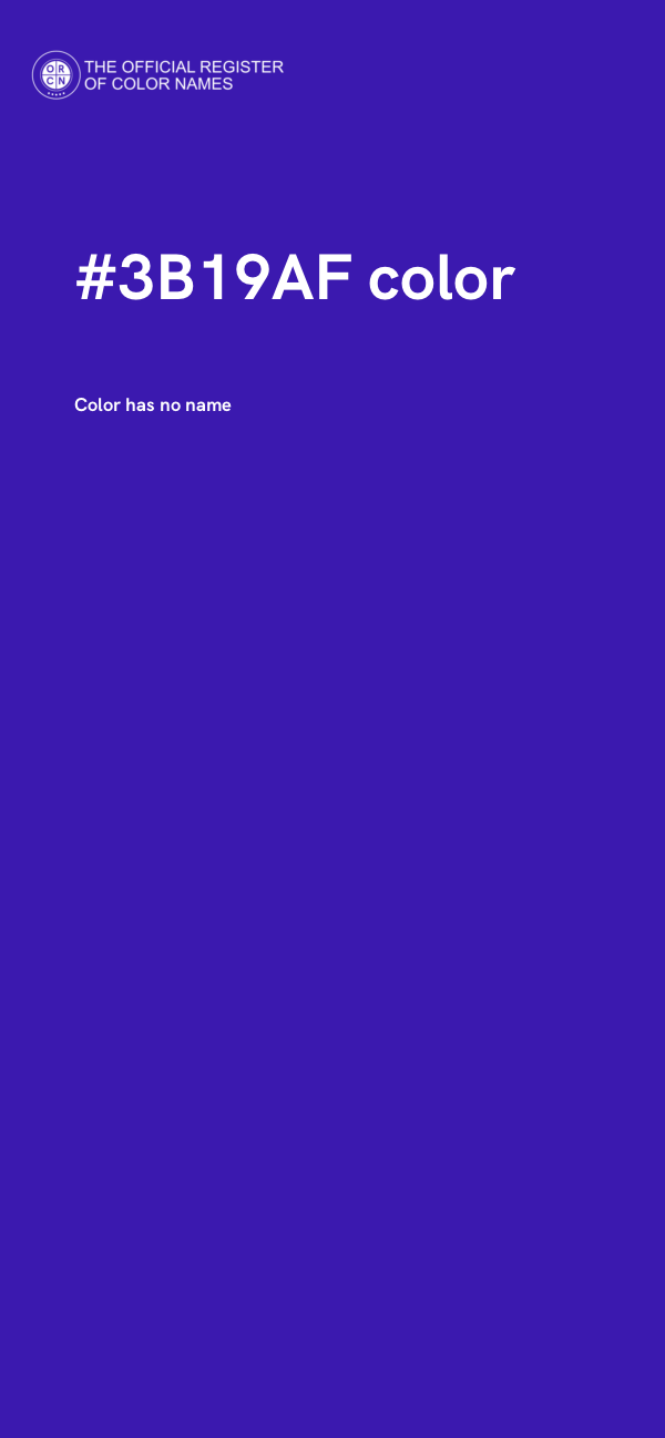 #3B19AF color image