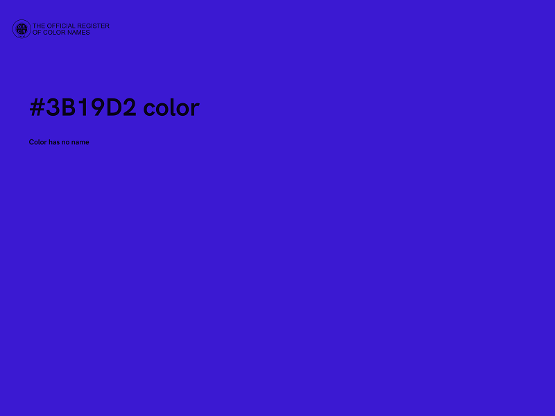 #3B19D2 color image