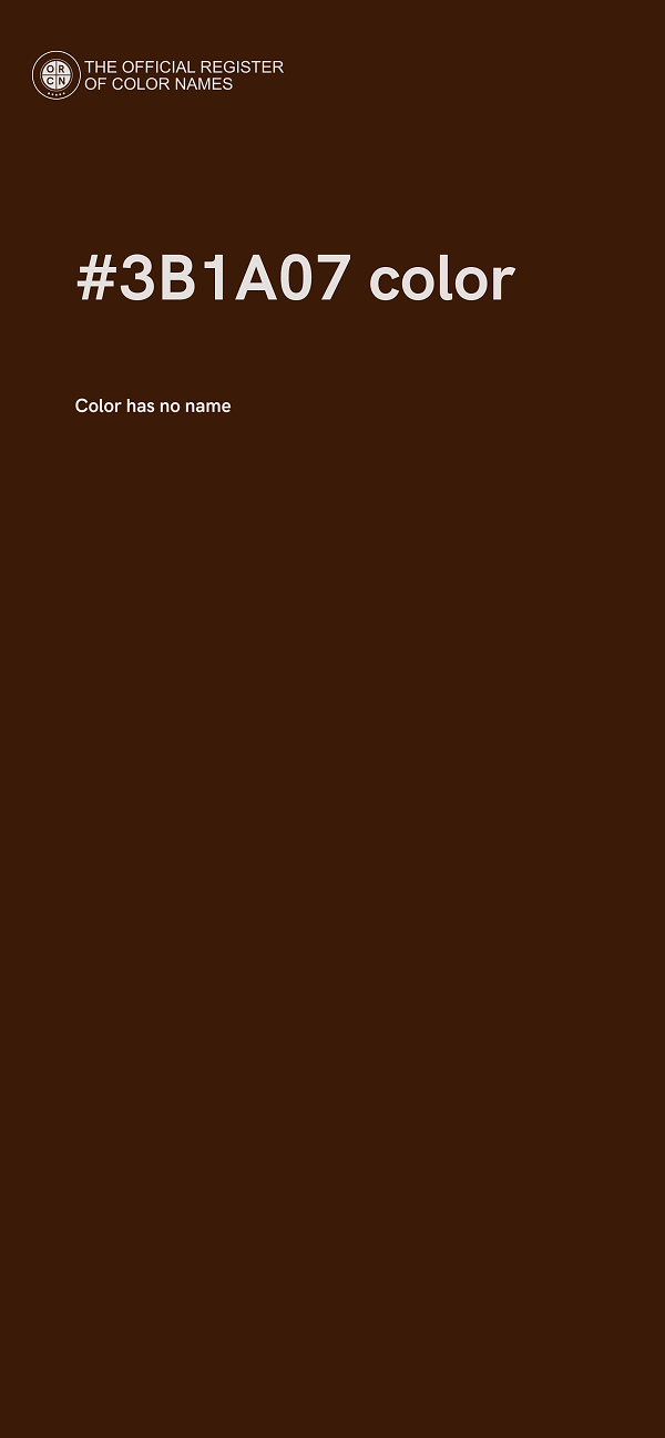 #3B1A07 color image