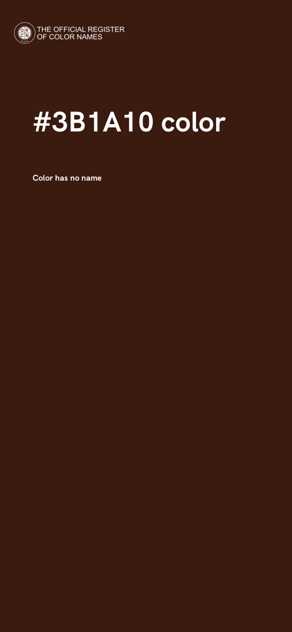 #3B1A10 color image
