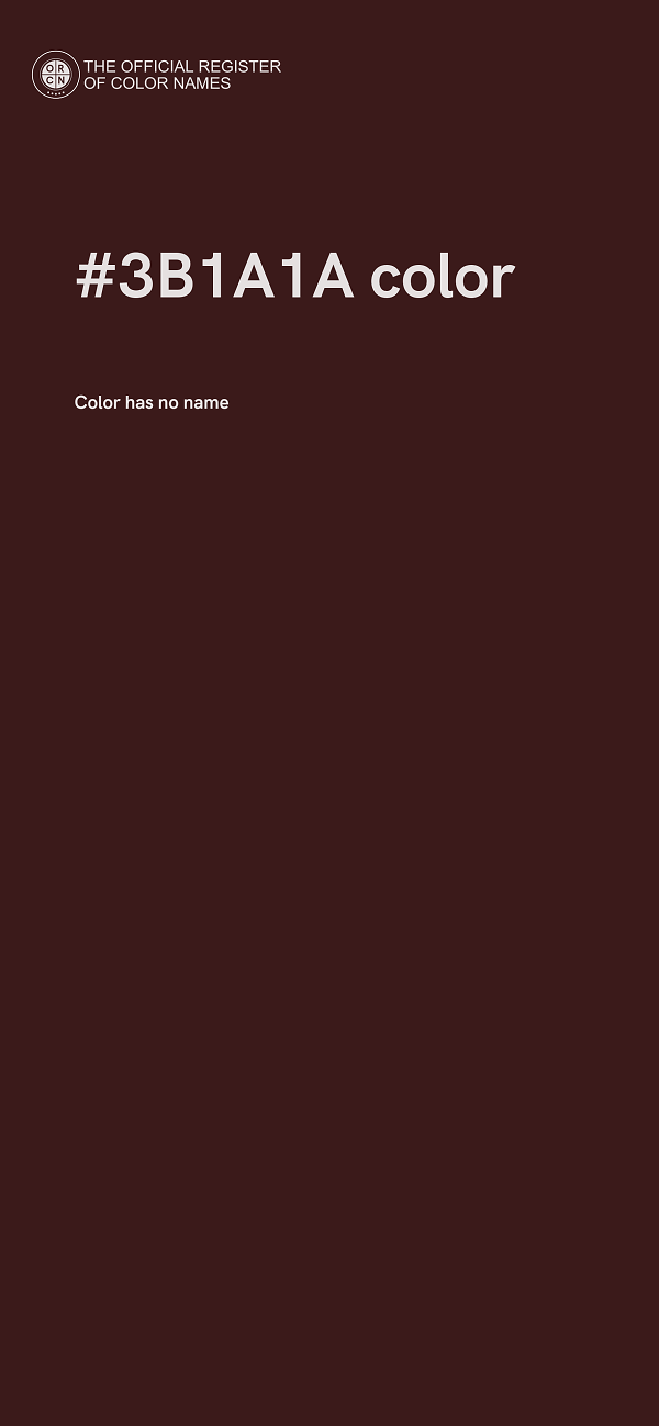 #3B1A1A color image