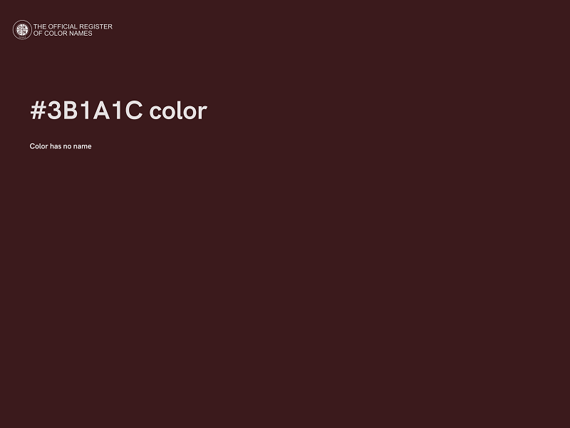 #3B1A1C color image