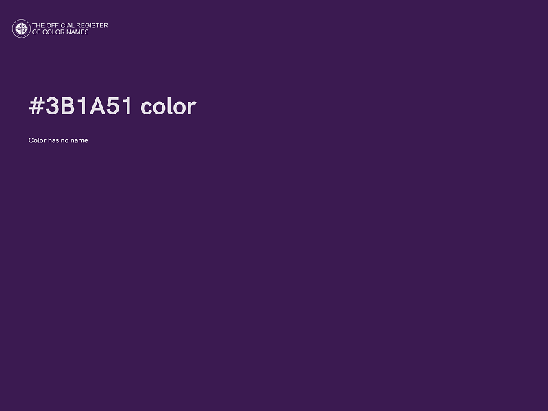 #3B1A51 color image