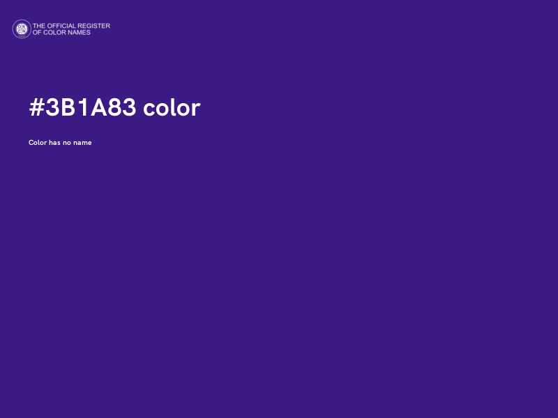 #3B1A83 color image