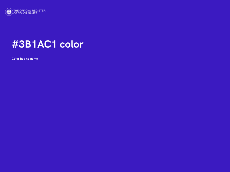 #3B1AC1 color image