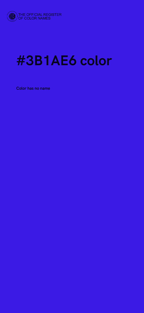 #3B1AE6 color image