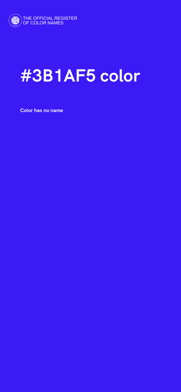 #3B1AF5 color image