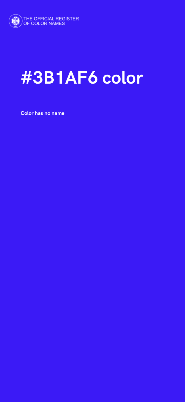 #3B1AF6 color image