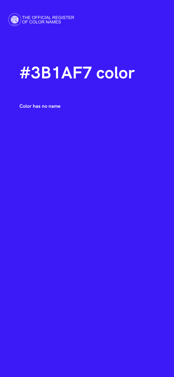 #3B1AF7 color image
