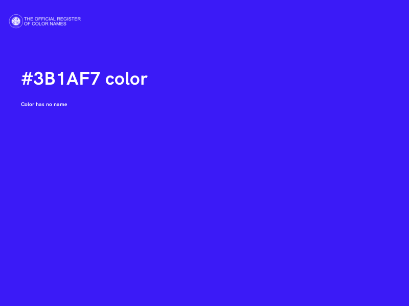 #3B1AF7 color image