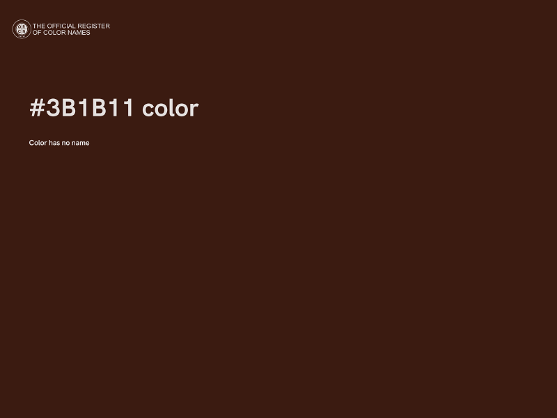 #3B1B11 color image