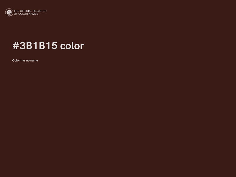 #3B1B15 color image