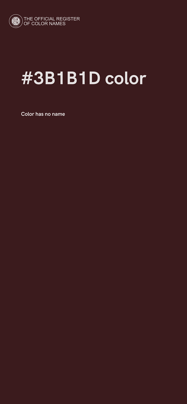 #3B1B1D color image