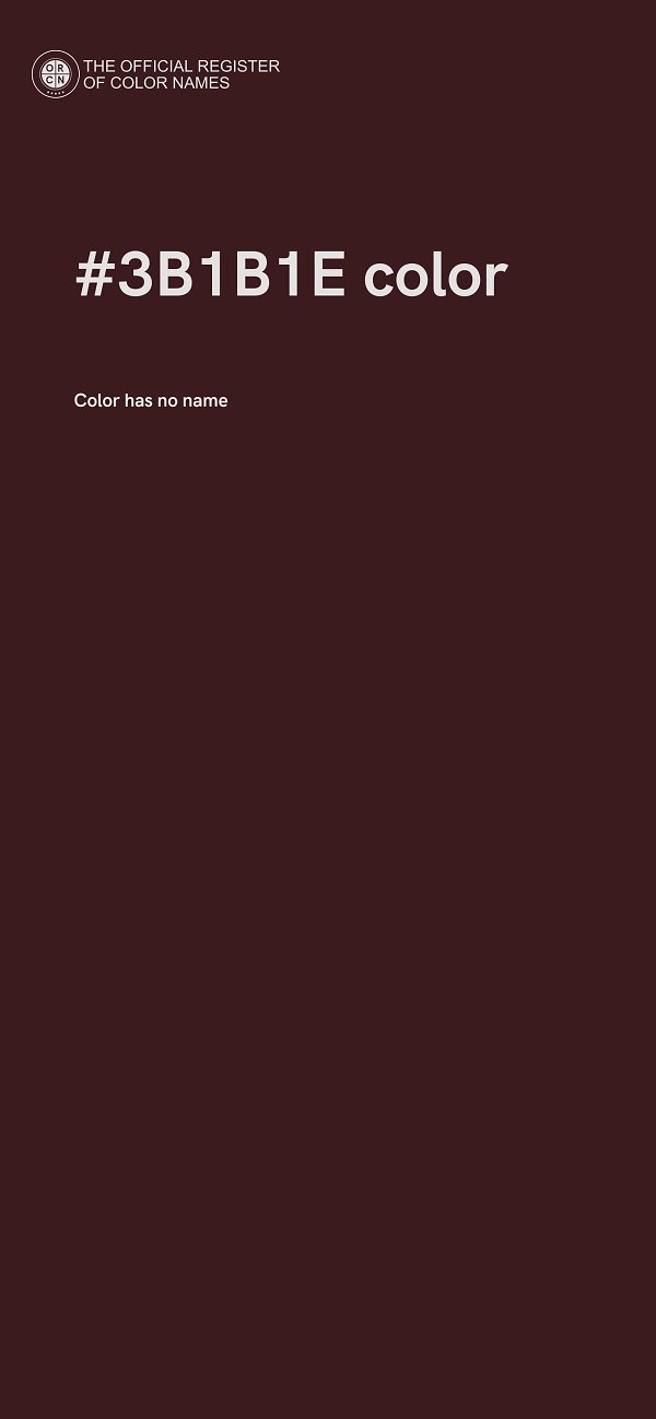 #3B1B1E color image