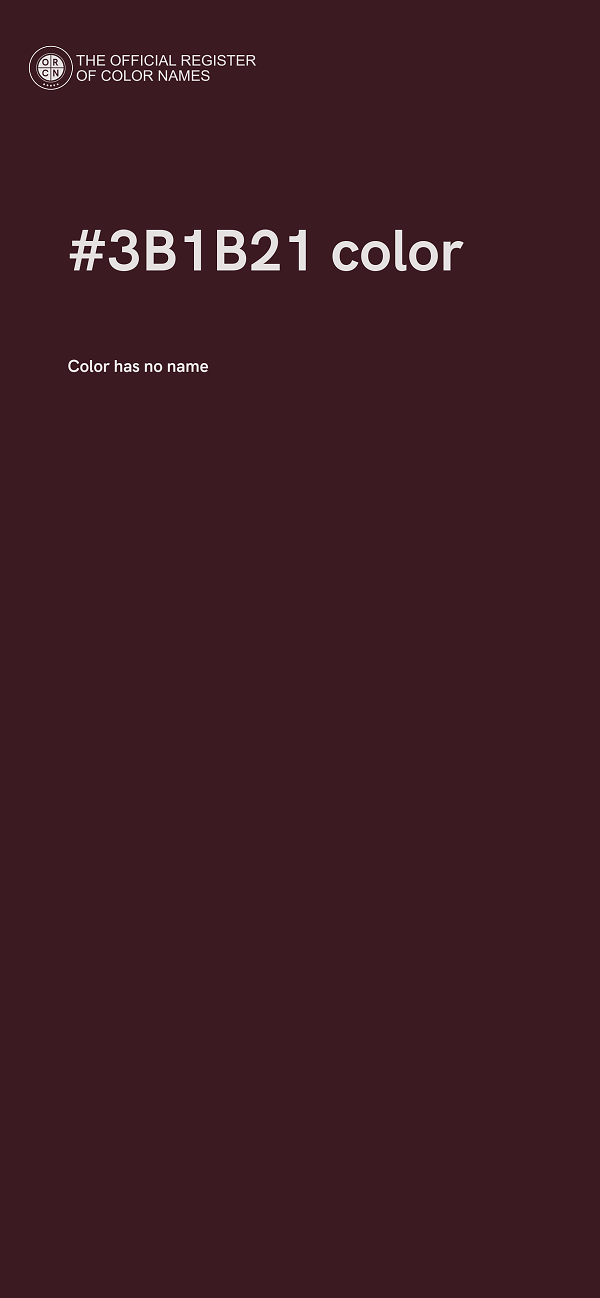 #3B1B21 color image