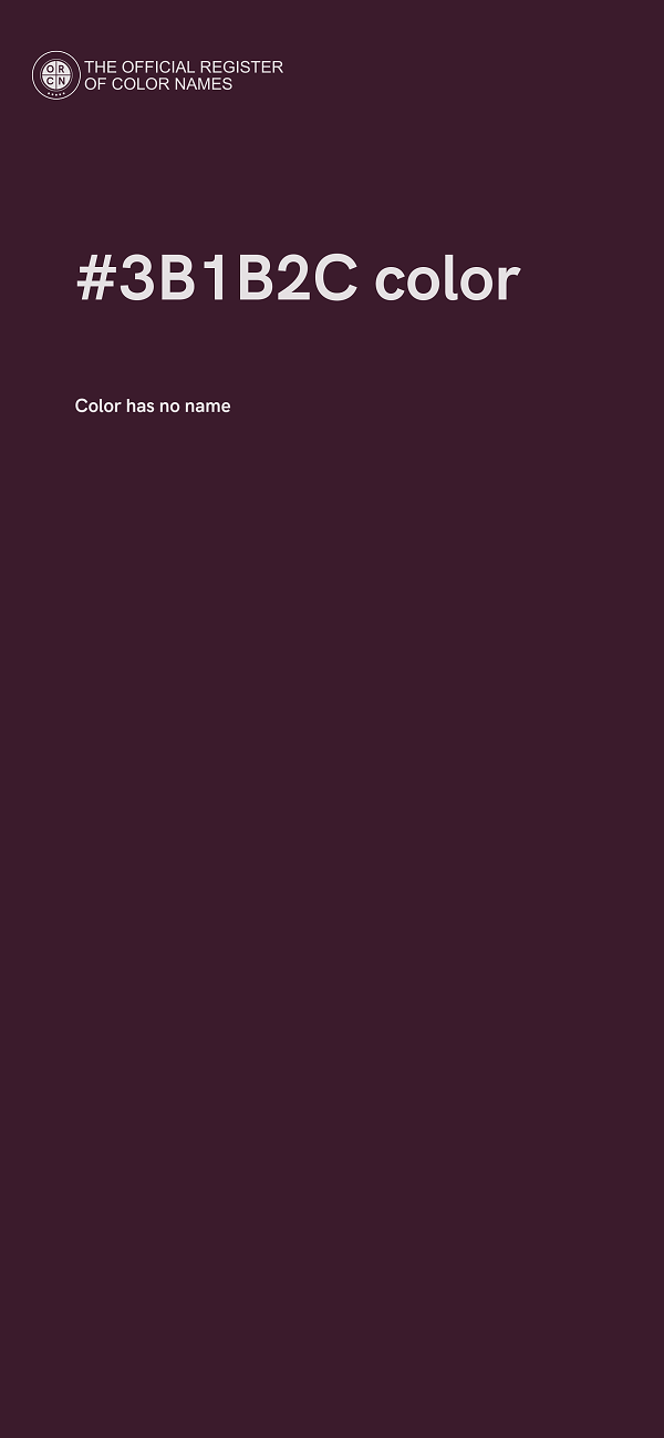 #3B1B2C color image