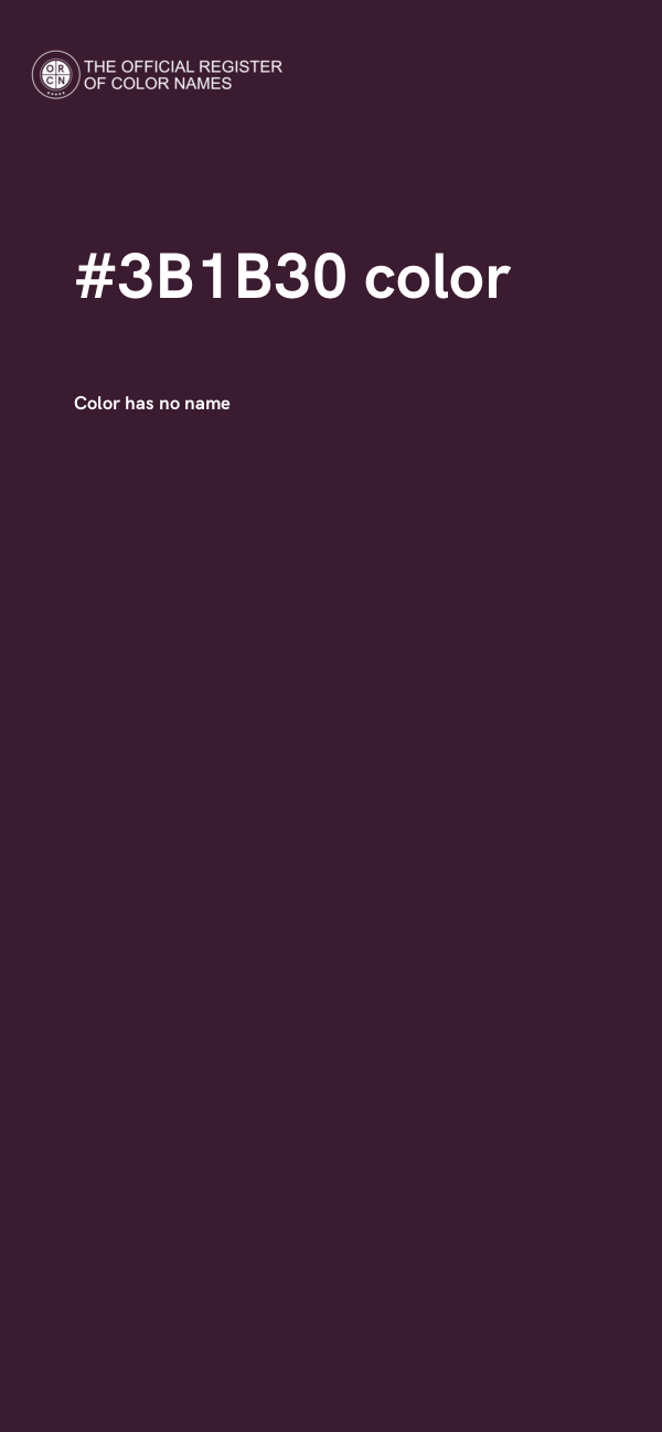 #3B1B30 color image