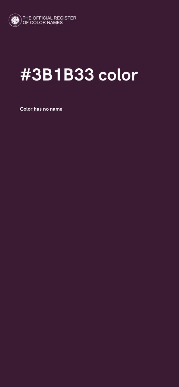 #3B1B33 color image