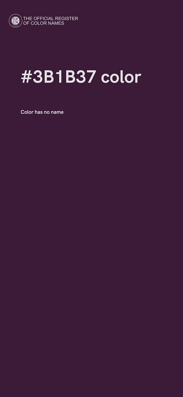 #3B1B37 color image