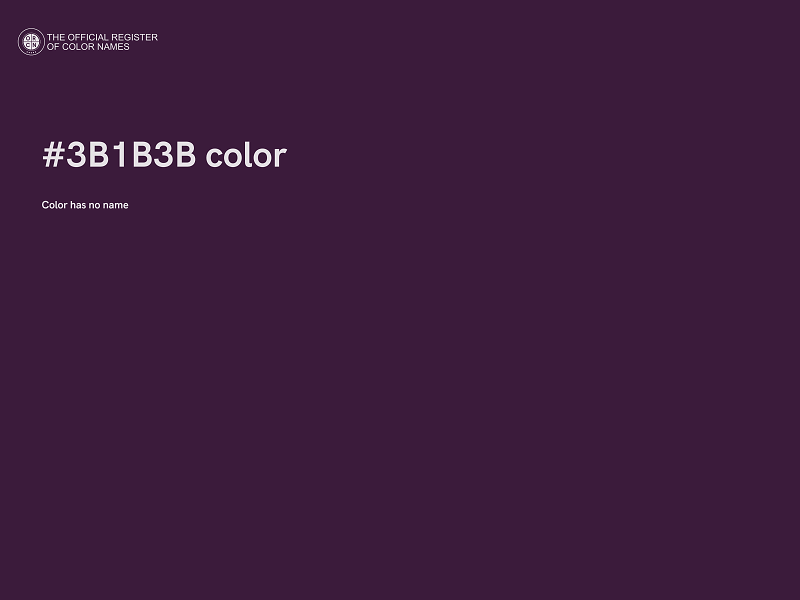 #3B1B3B color image