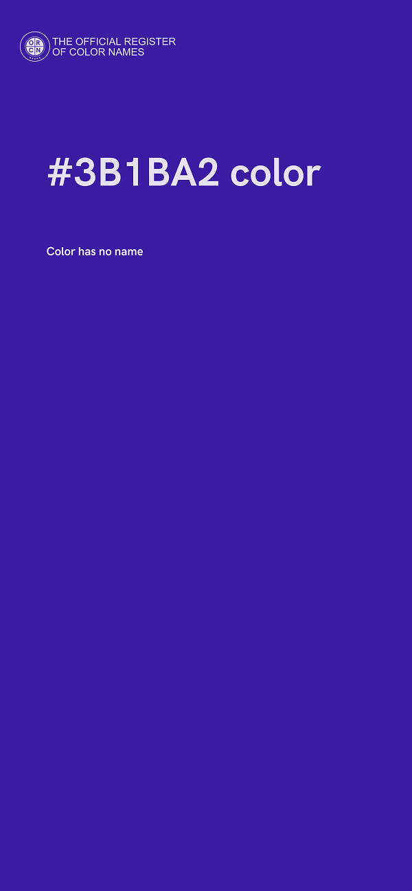 #3B1BA2 color image