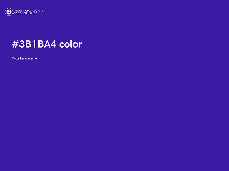 #3B1BA4 color image