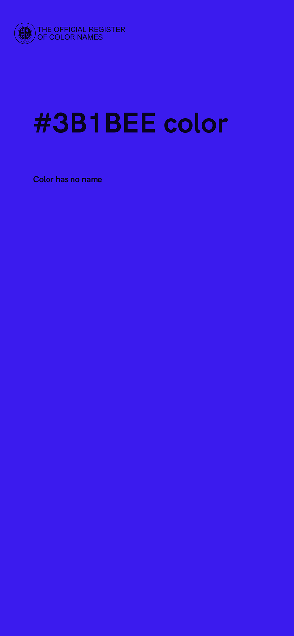 #3B1BEE color image