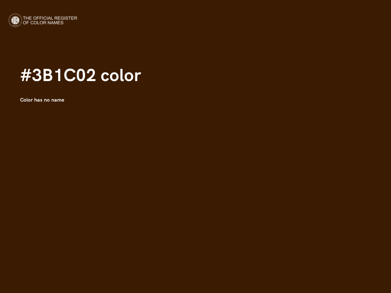 #3B1C02 color image