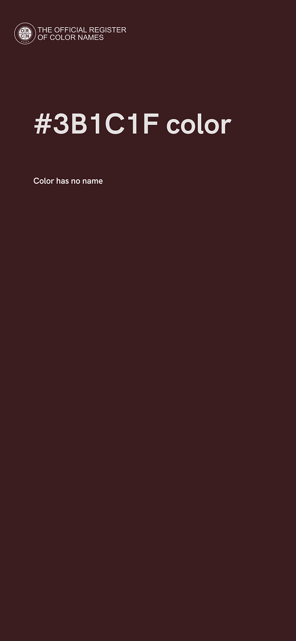 #3B1C1F color image