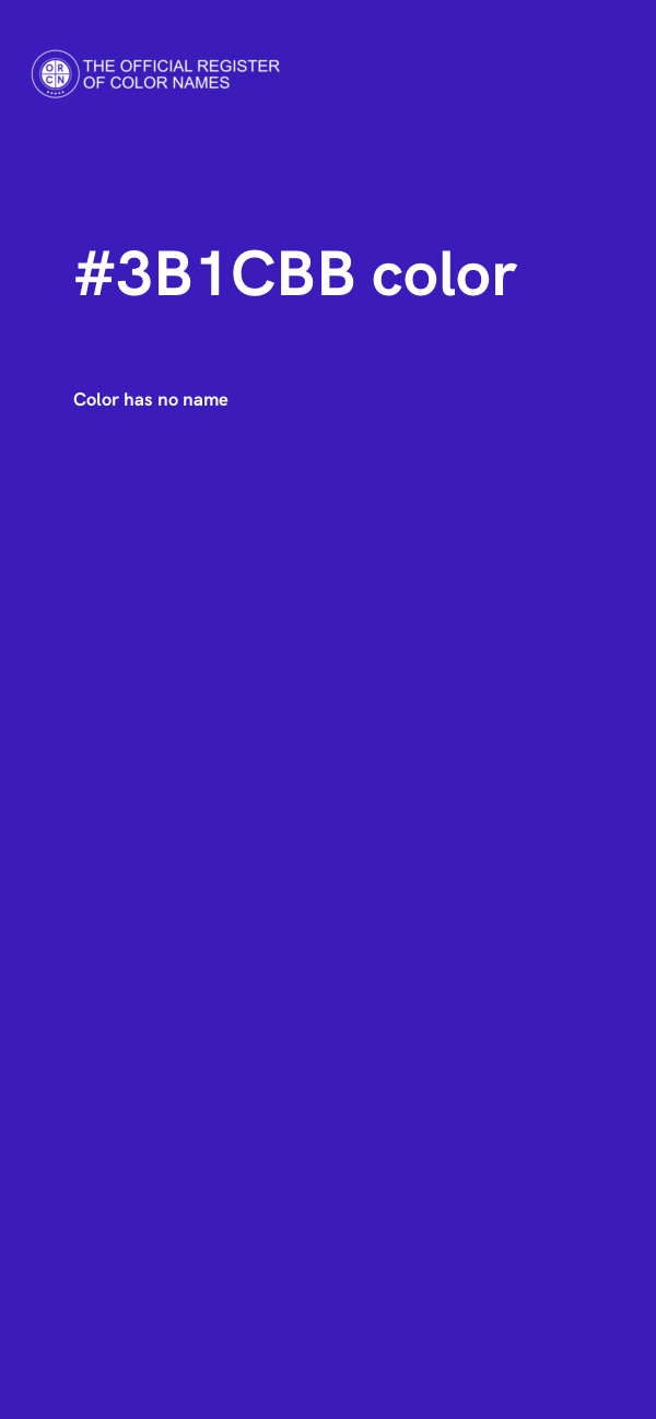 #3B1CBB color image
