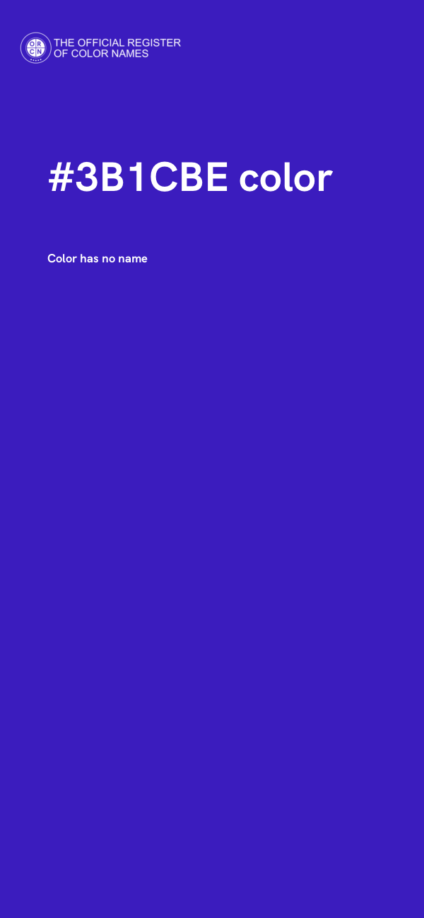 #3B1CBE color image