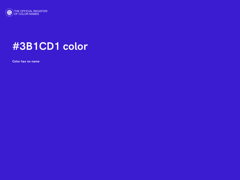 #3B1CD1 color image