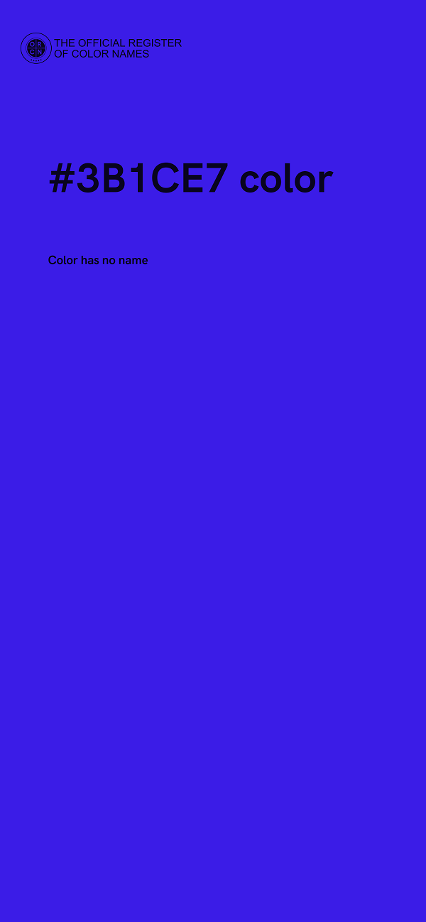 #3B1CE7 color image