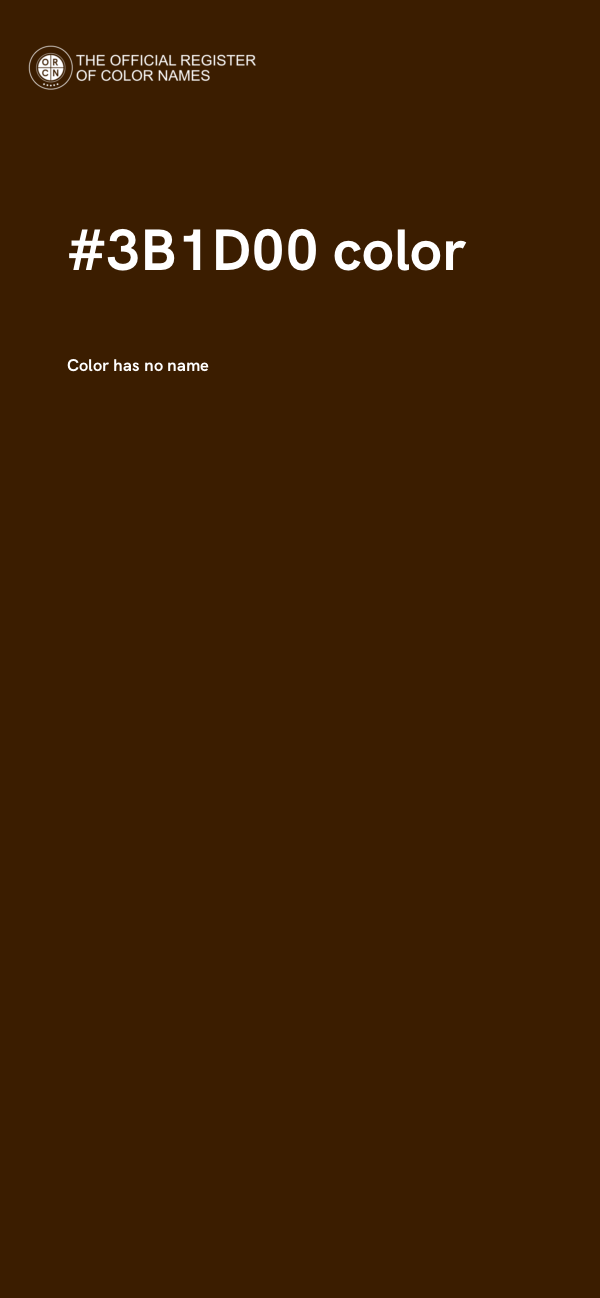 #3B1D00 color image