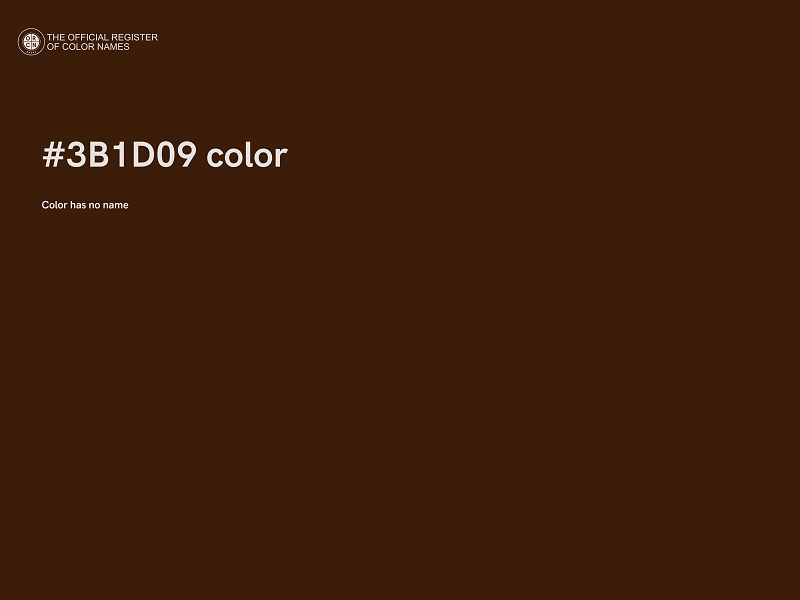 #3B1D09 color image