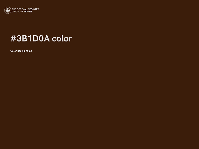 #3B1D0A color image