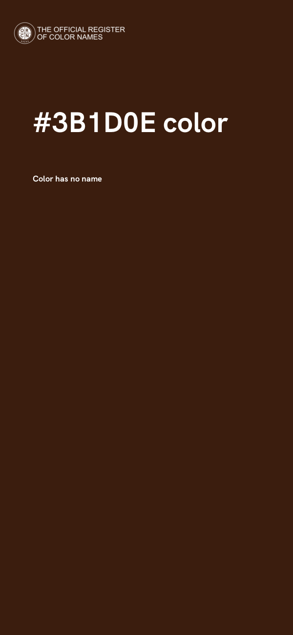 #3B1D0E color image