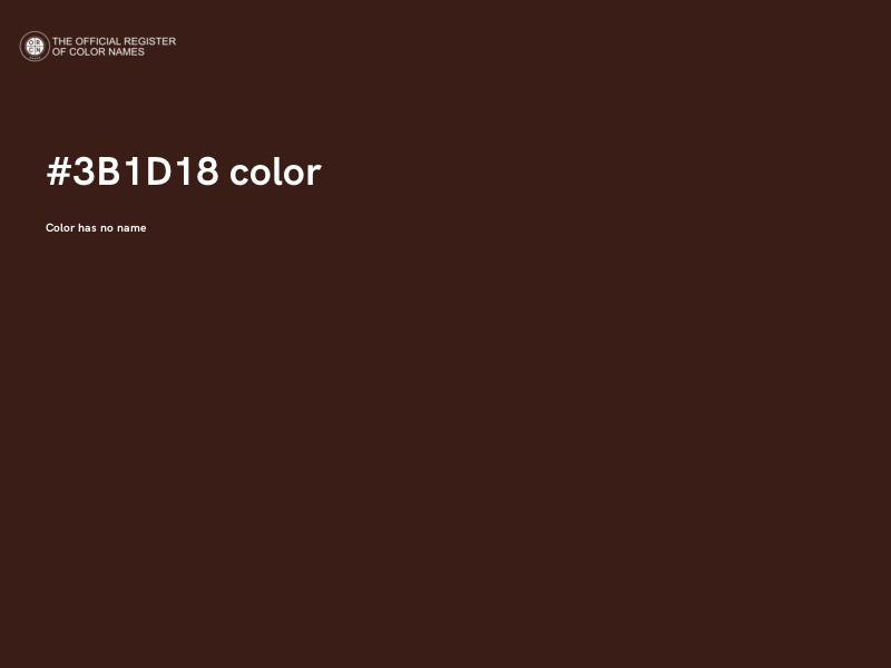 #3B1D18 color image