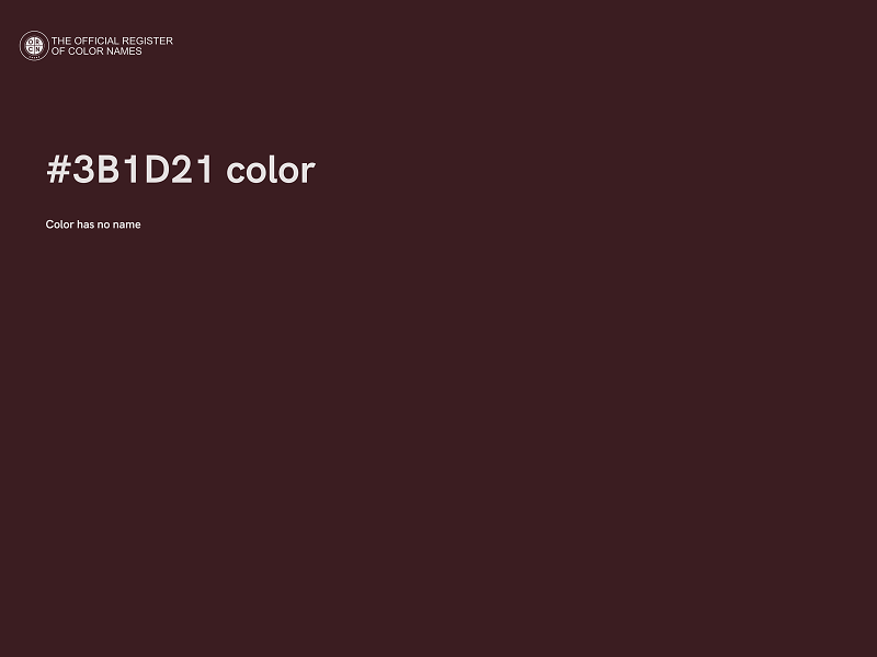 #3B1D21 color image