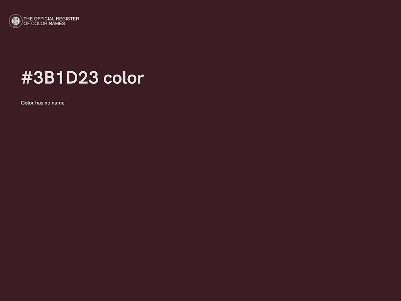 #3B1D23 color image