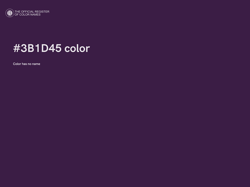 #3B1D45 color image