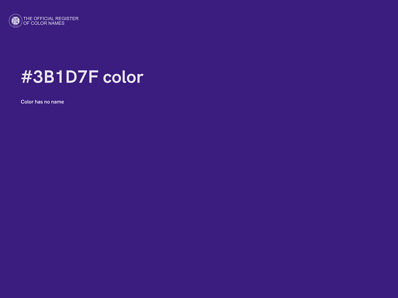 #3B1D7F color image