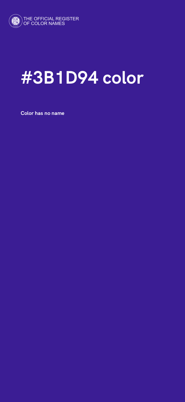 #3B1D94 color image