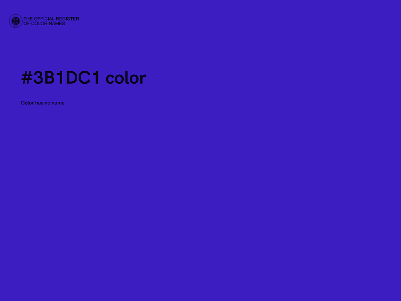 #3B1DC1 color image