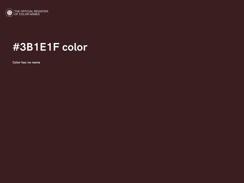#3B1E1F color image