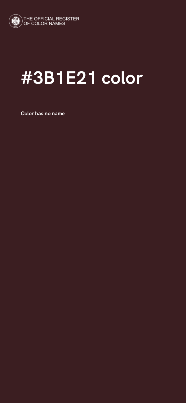 #3B1E21 color image
