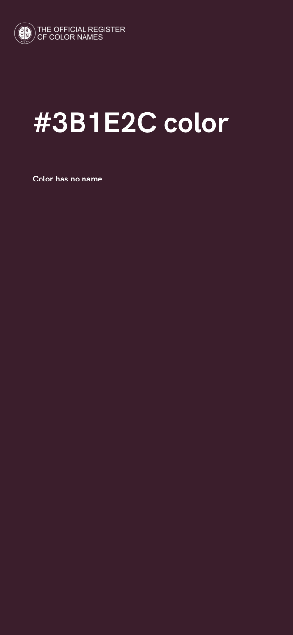 #3B1E2C color image