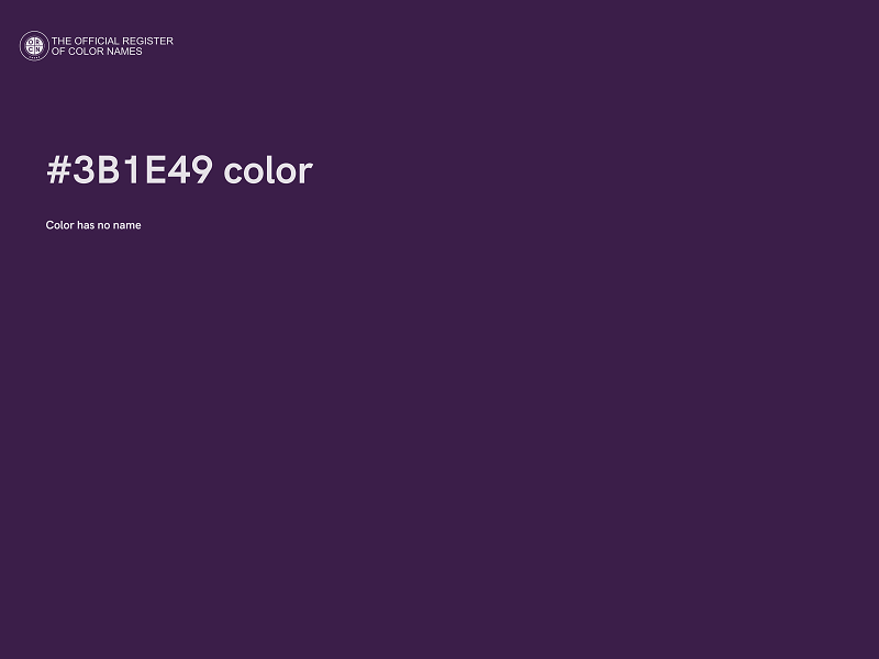 #3B1E49 color image