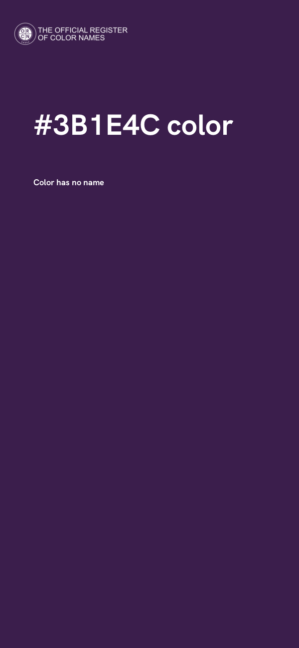 #3B1E4C color image