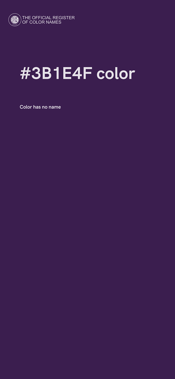 #3B1E4F color image